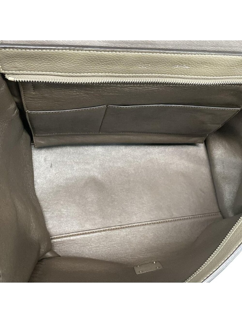 Celine Handbag Trapeze Gray Leather - Picture 7 of 15